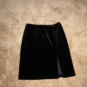 black velvet skirt